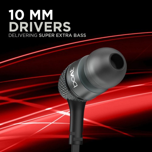 Buy boAt BassHeads 220 In the Ear Wired Headset (Black) Online ₹949