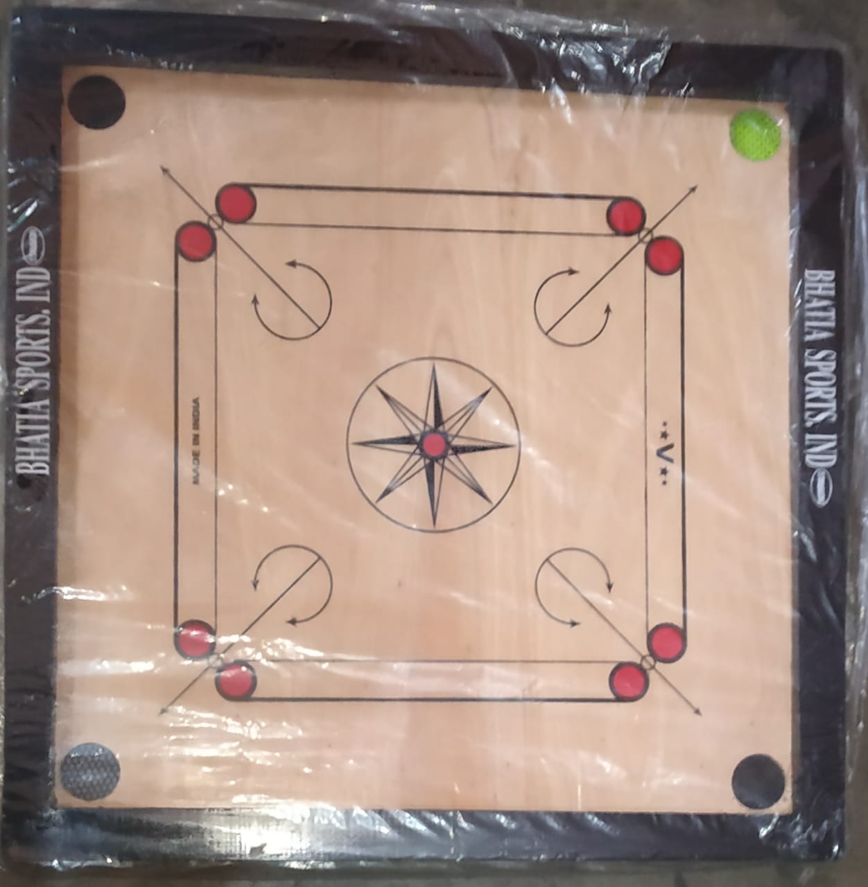 Buy Carrom board 20 inch with coins strikar and powder best quality