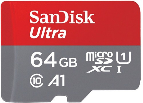 SanDisk Ultra 64  GB Ultra SDHC Class 10 98 MB/s Memory Card With Adapter 