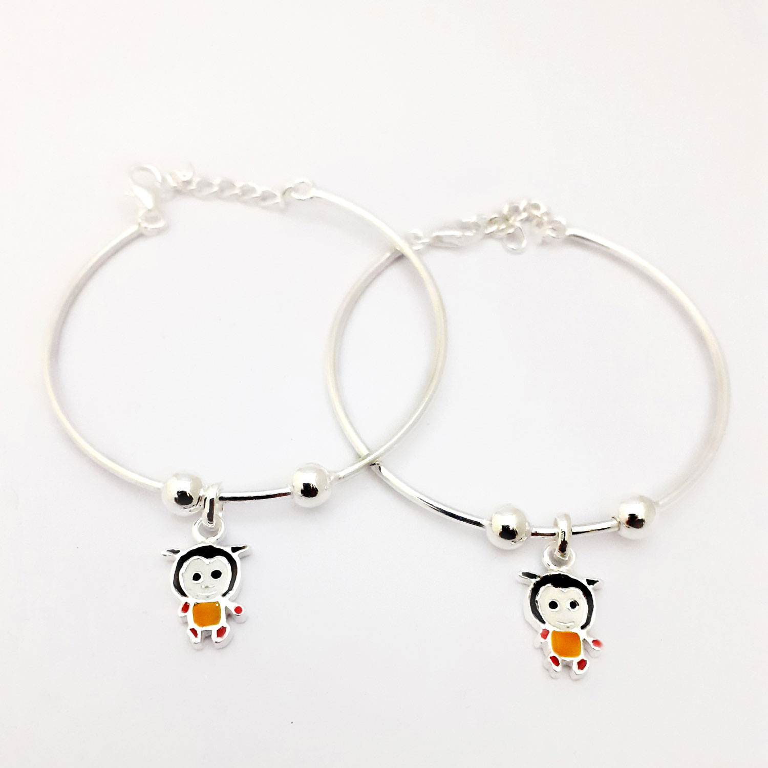 Buy Cartoon Charcter Silver Anklet-ANKK001 Online - Get 19% Off