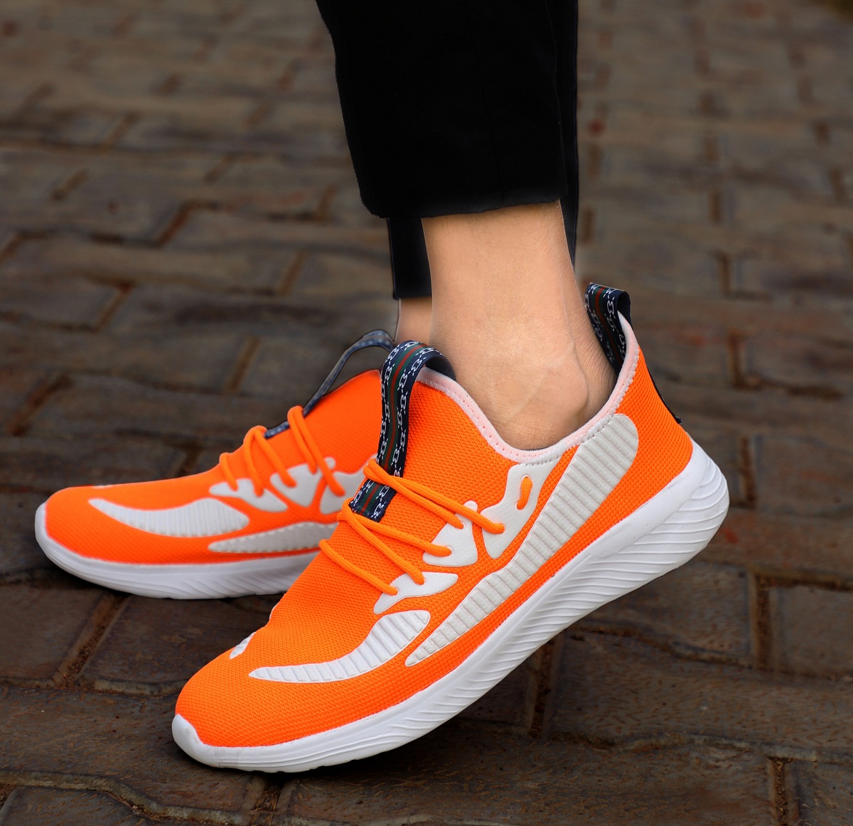 Buy FIRSTCLUB Men's Orange EVA Sole Light Weight Casual Shoes Online ...