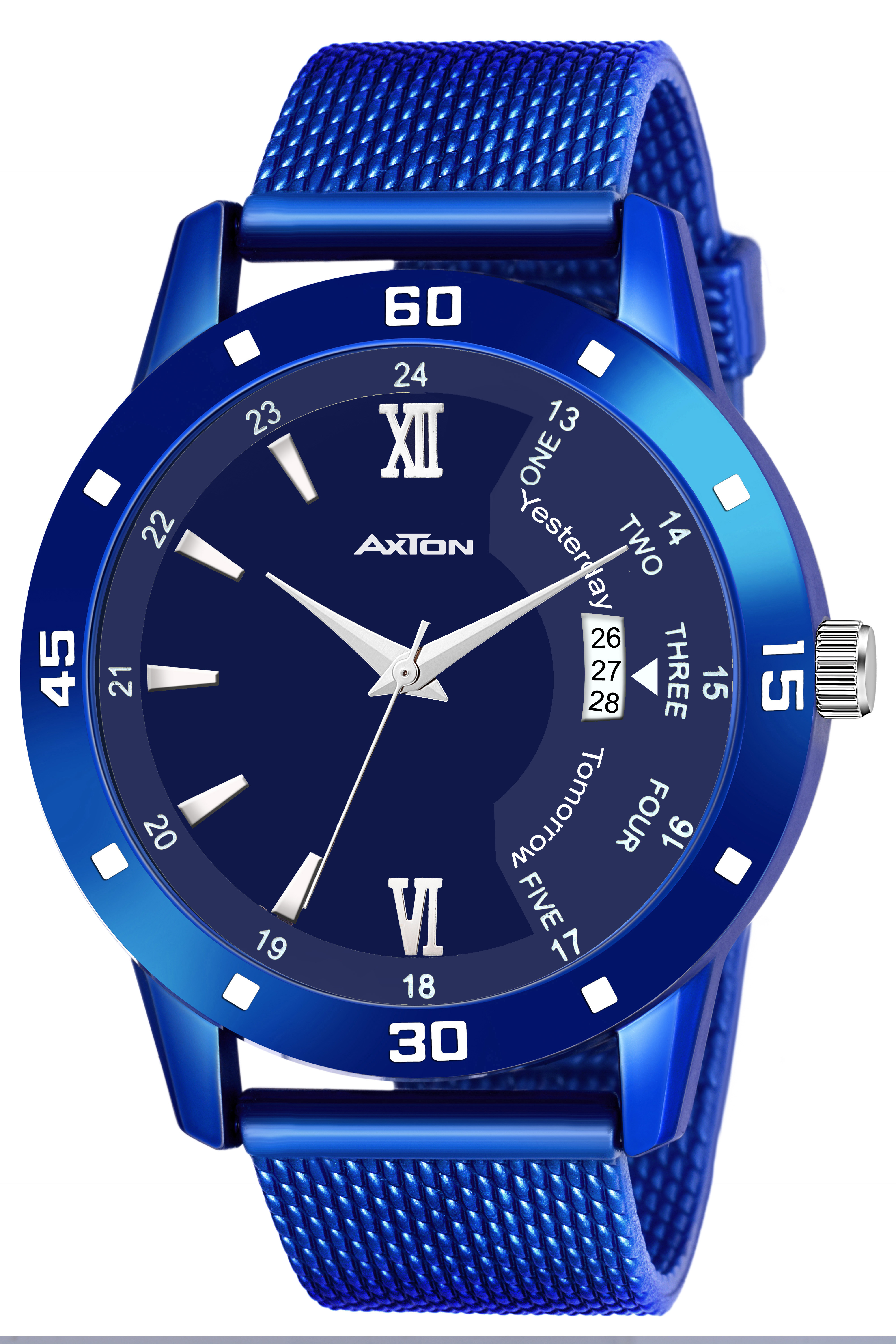 Axton AXT1103 Men Round Dial Blue Analog Watch