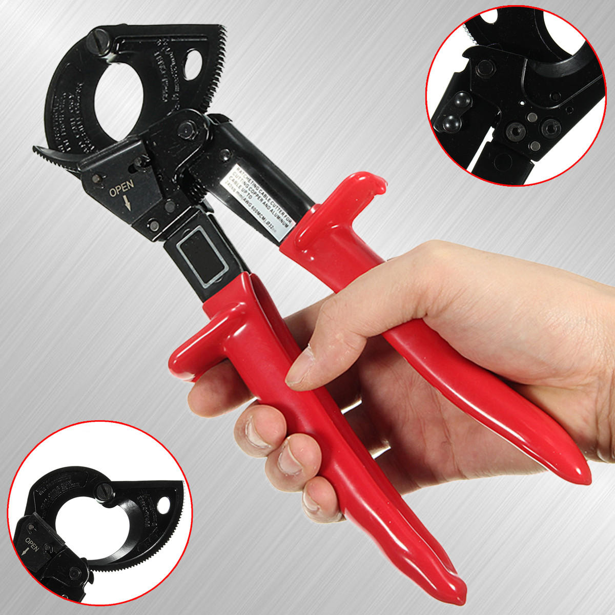 Buy Cable Cutterheavy Duty Aluminum Copper Ratchet Cable Cutter Cut Up To 240mm Ratcheting 6492