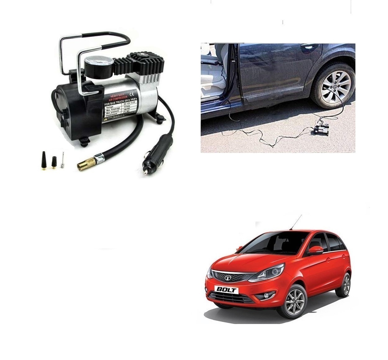 Buy Auto Addict Car Portable High Pressure Air Pump Compressor Car And Bike For Tata Bolt Online