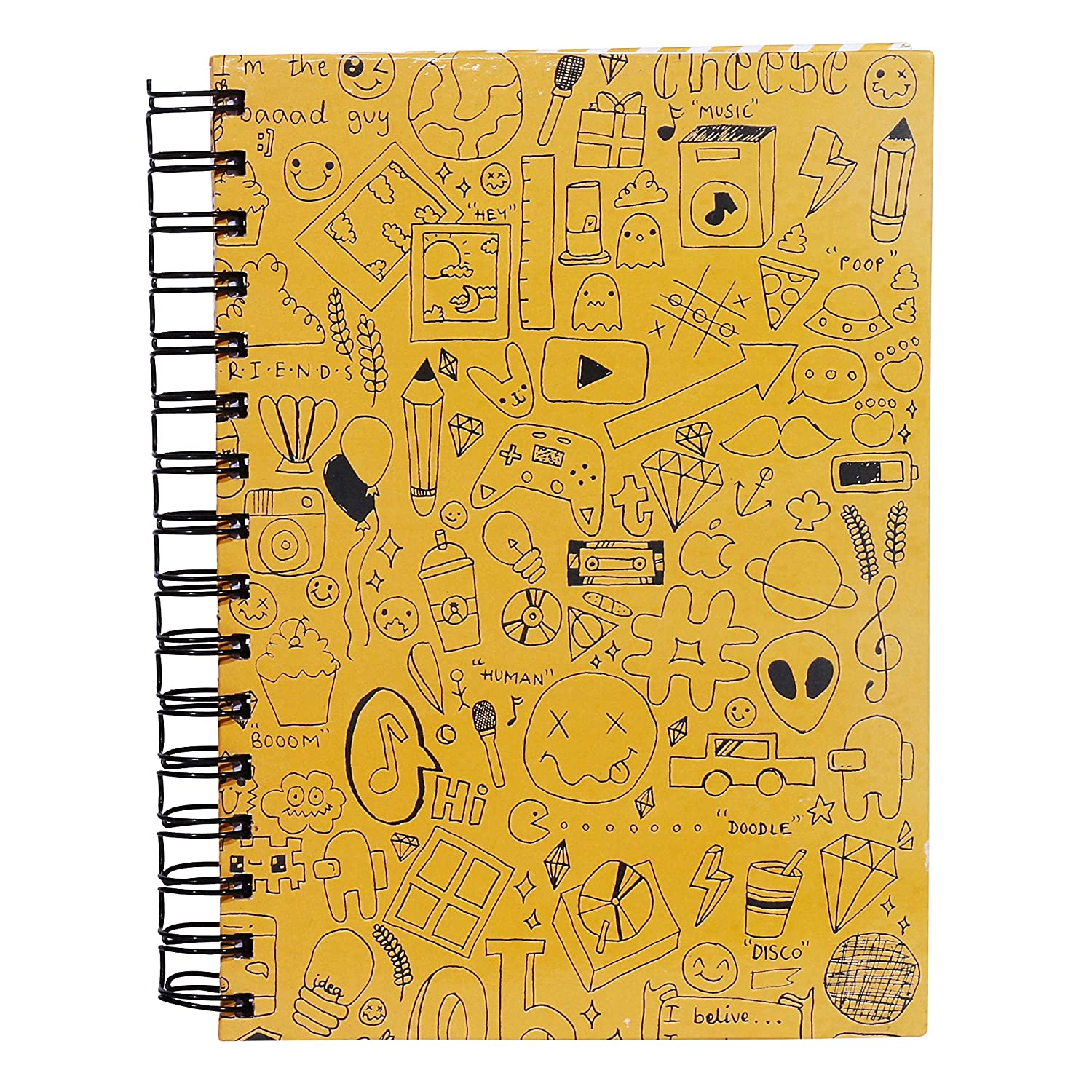 Buy Role and Rollland Musturd Colored A4 Size Notebook with Shiny Pages ...