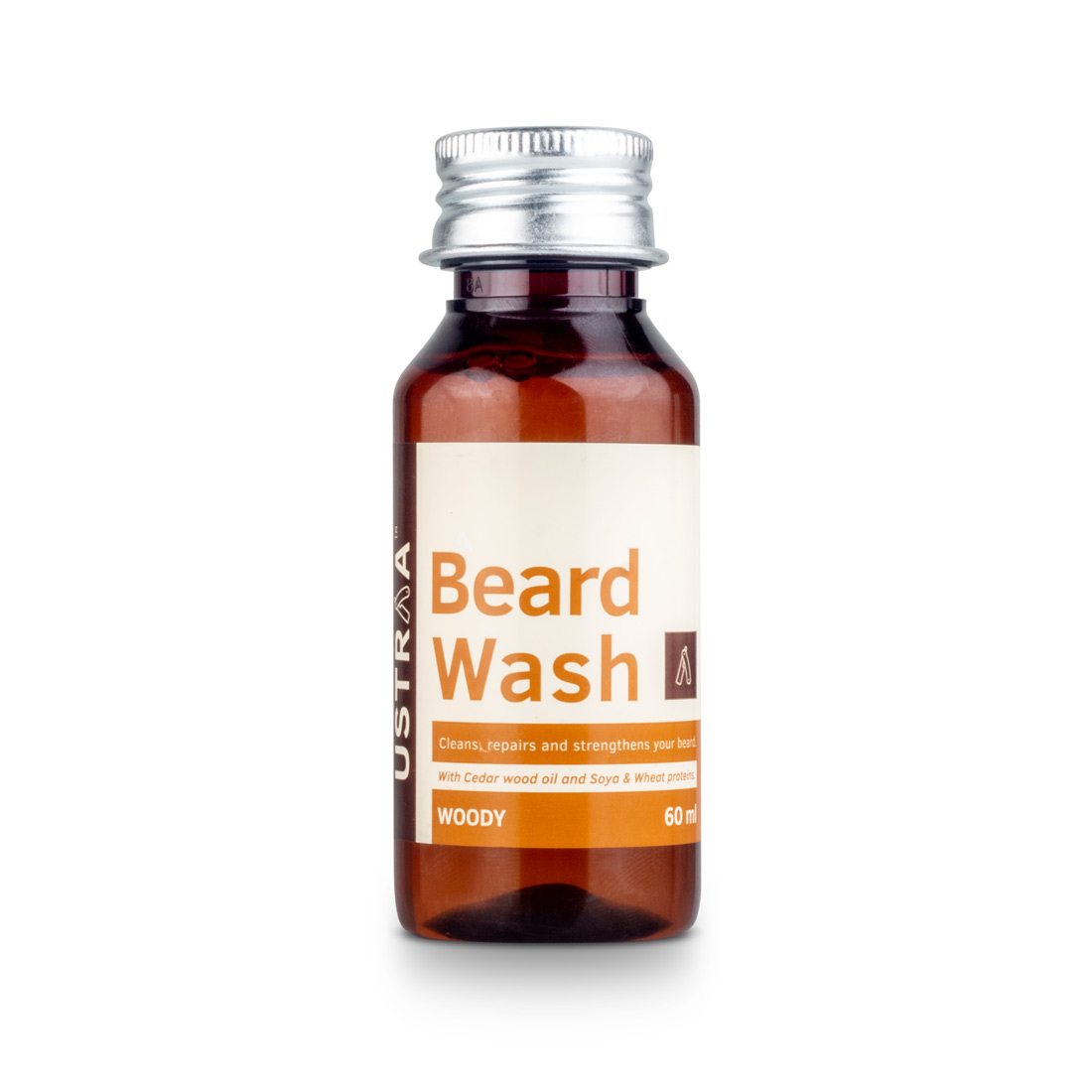 Buy Ustraa Beard Wash Woody For Men 60ml No Sulphate No Paraben Wheat Soy Proteins 6576