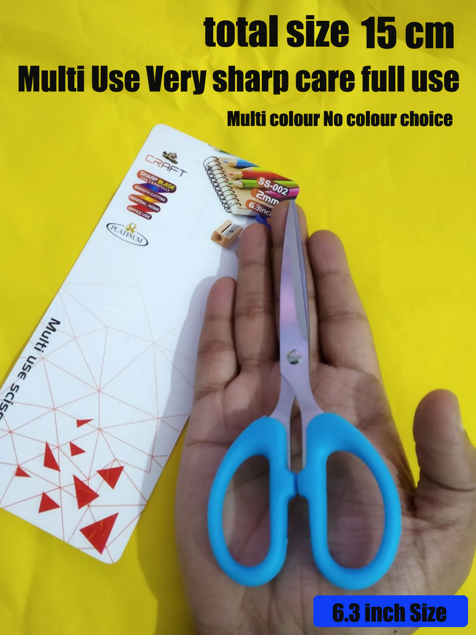 Buy Scissor Multi use 15cm (2mm 6.3 inch) office use ,school paper