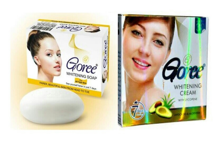 Buy original Goree whitening cream with Goree whitening soap 100