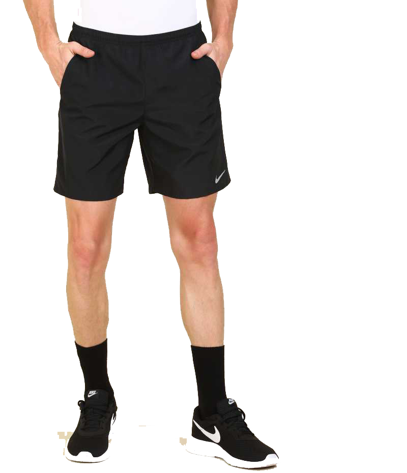 black nike running shorts mens