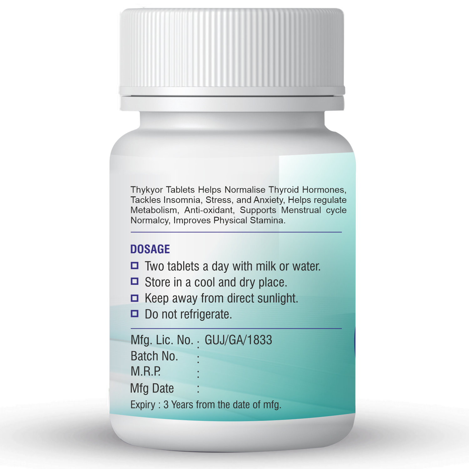 Buy Ayurvedic And Herbal Thykyor Tablets For Thyroid Care, Hypothyroid