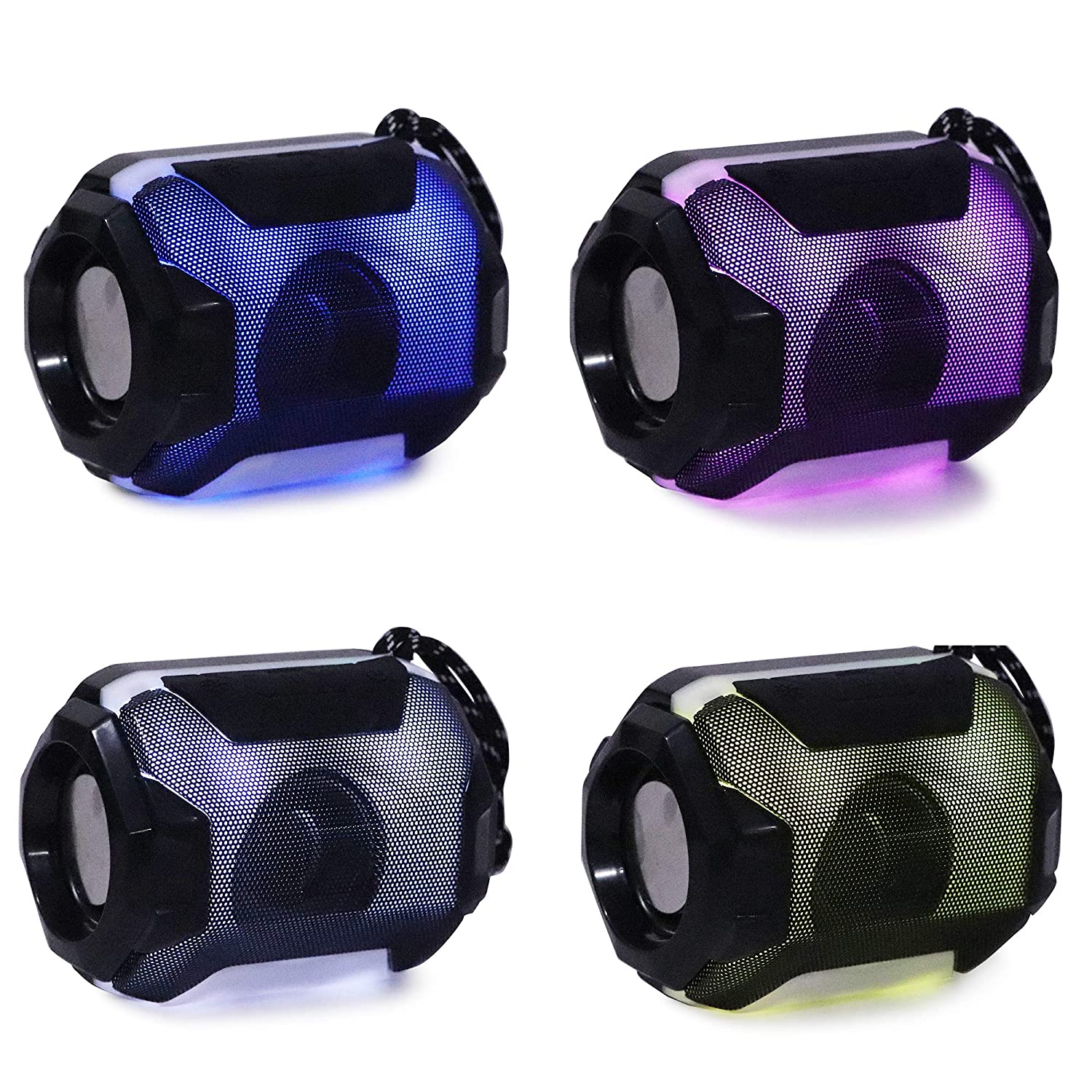 MT electroMani Portable Bluetooth Speaker 5W, Mic Super Bass Studio Quality Sound Powerful Bass Built in FM Radio Multi