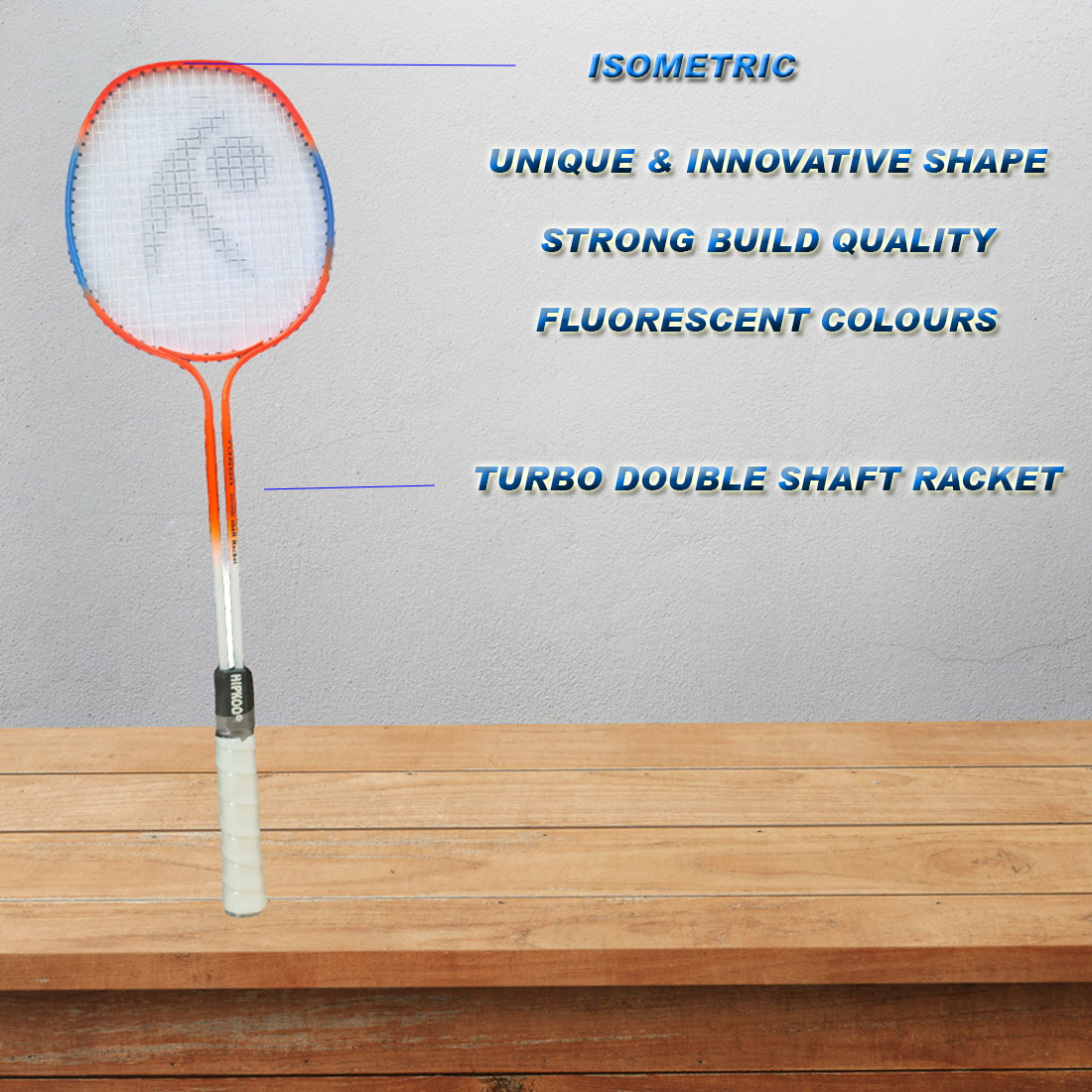 Buy Hipkoo Sports Eccentric Turbo Double Shaft Badminton Rackets, 6
