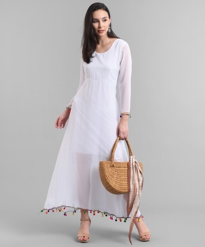 raabta fashion white plain fit