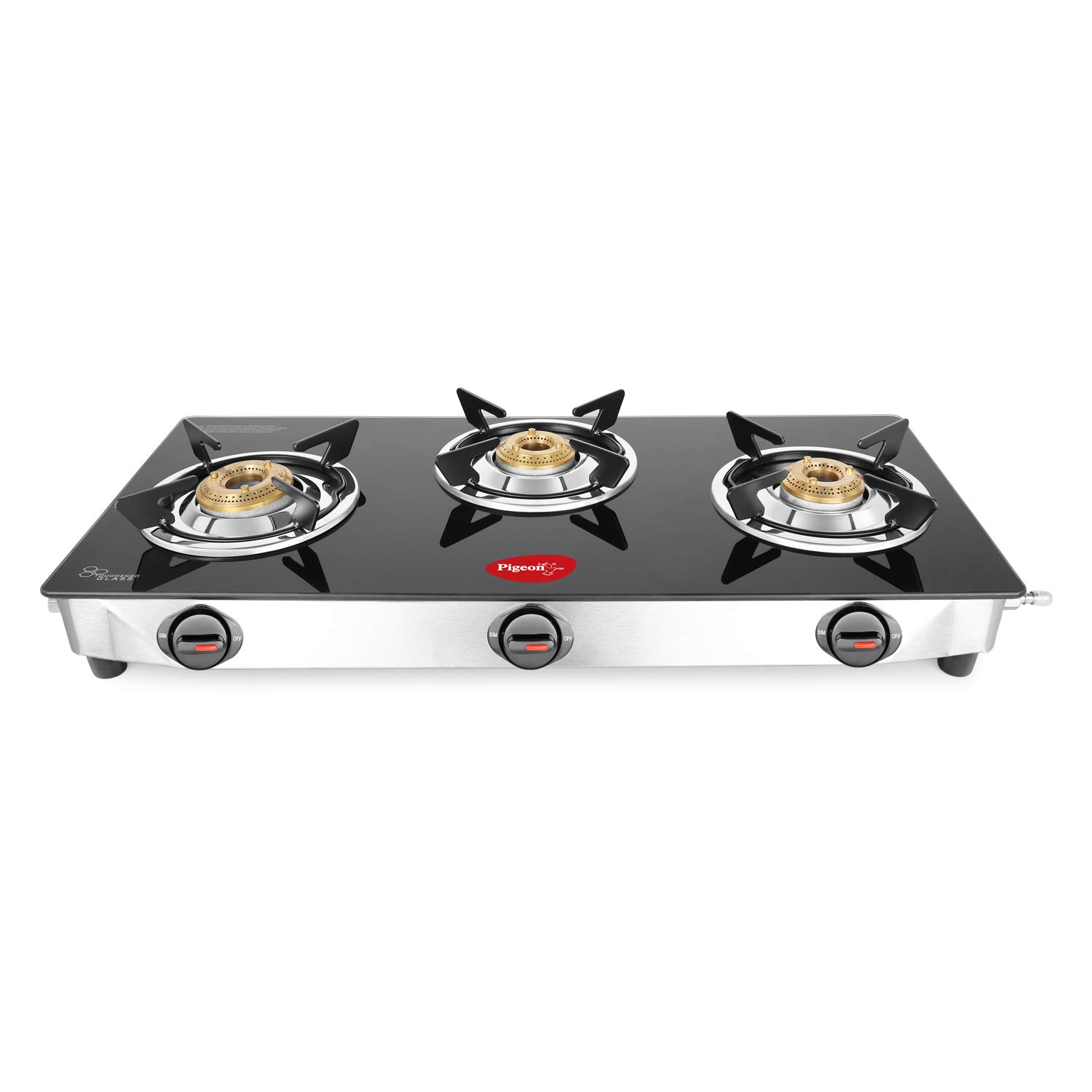 Buy Pigeon by Stovekraft Ayush Gas Stove 3 Burner Online ₹3079 from