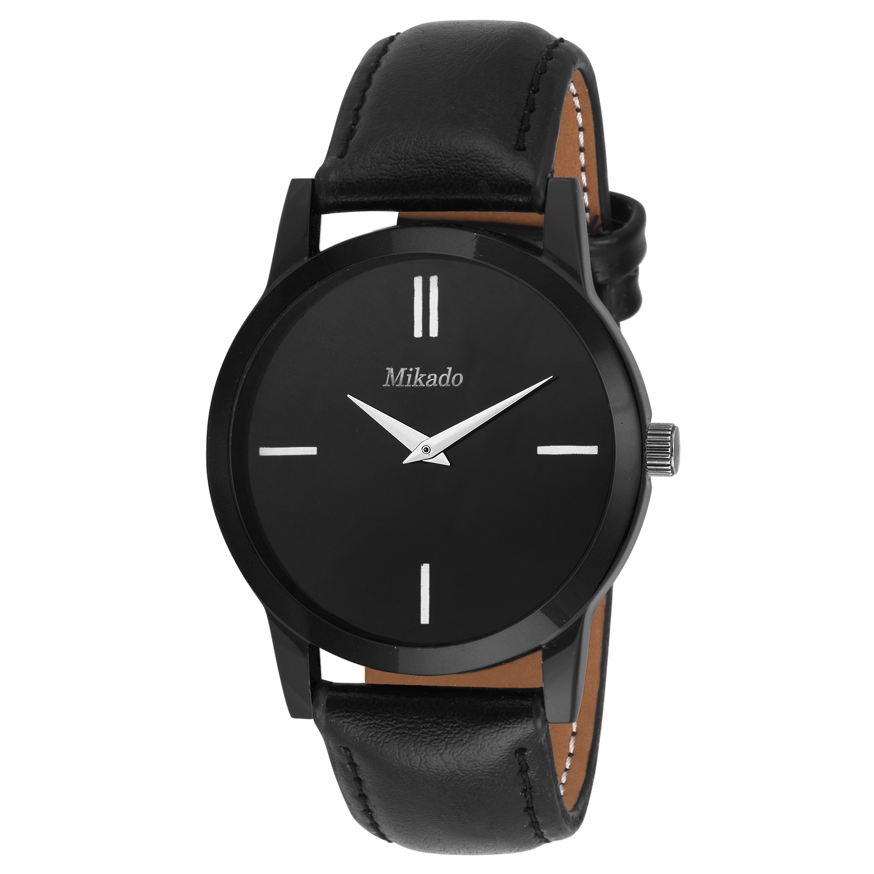 Mikado Stylish Black Slim Analog Men's Watch