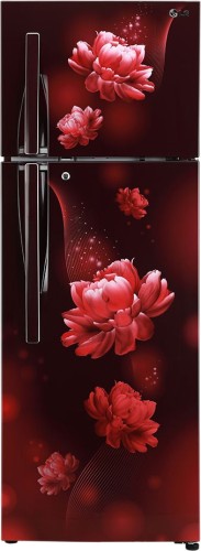 LG 284 L Frost Free Double Door 2 Star Convertible Refrigerator Scarlet Charm, GL T302RSCY