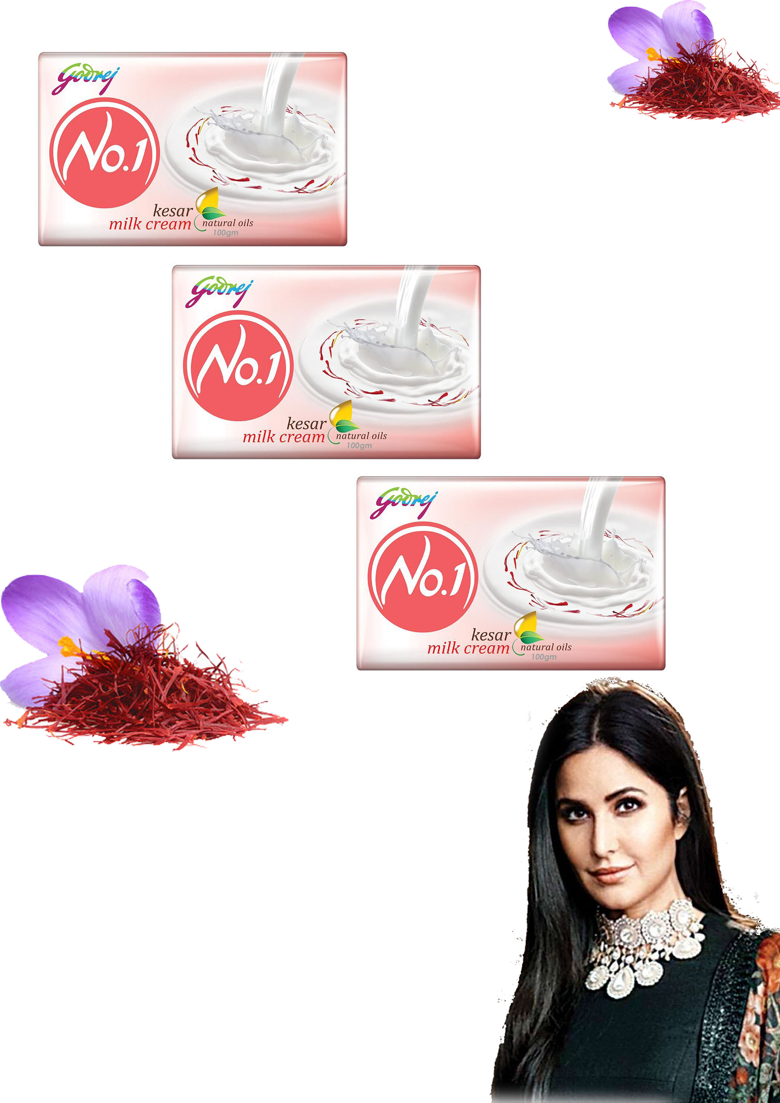 godrej no 1 kesar milk cream bathing soap