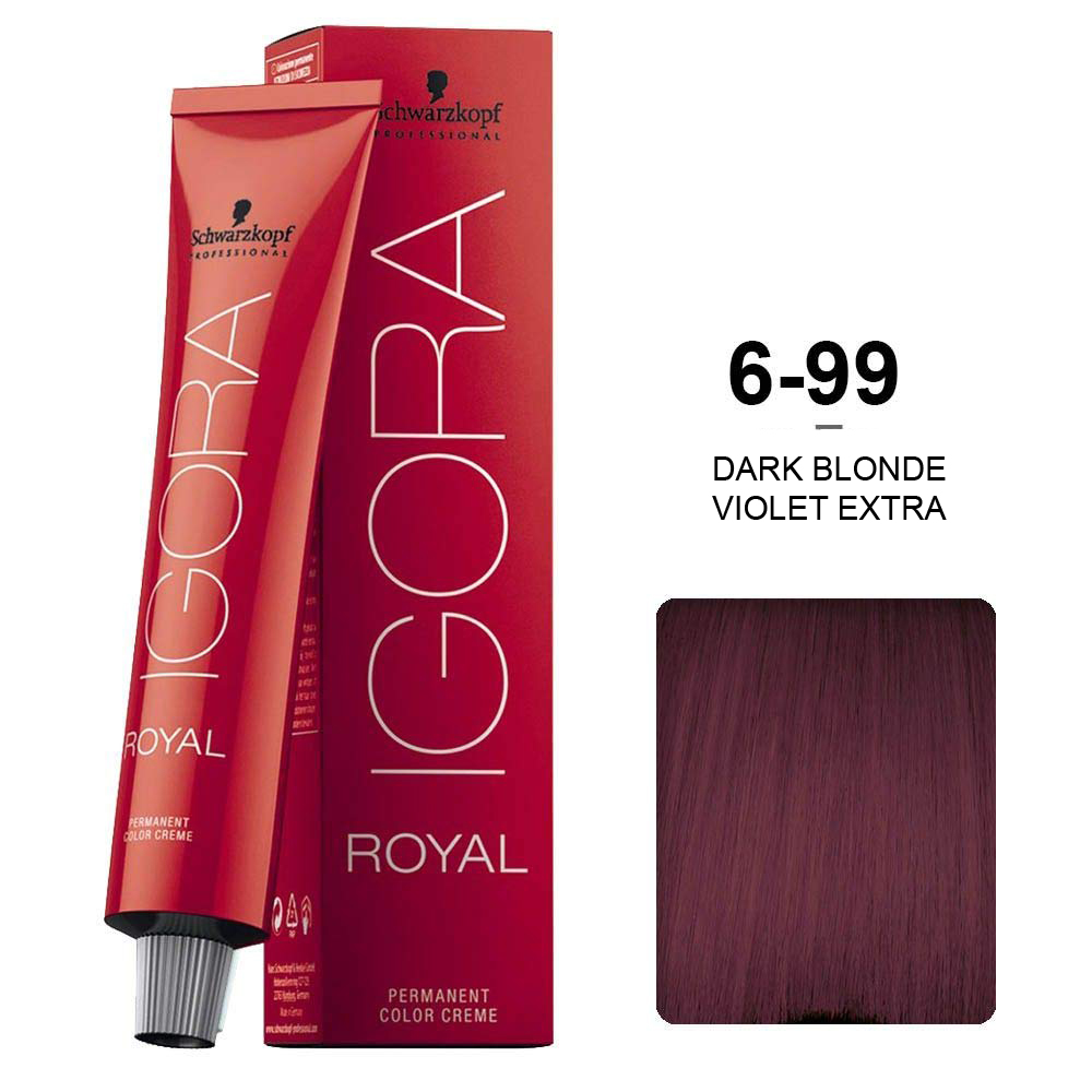 Buy Igora Royal Permanent Color creame No. 6-99 (DARK BLONDE VIOLET ...