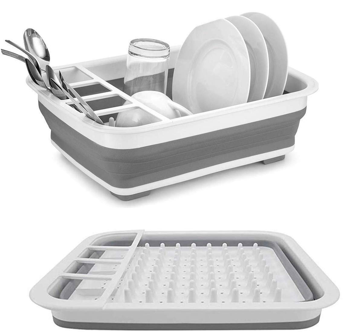 collapsible sink dish rack