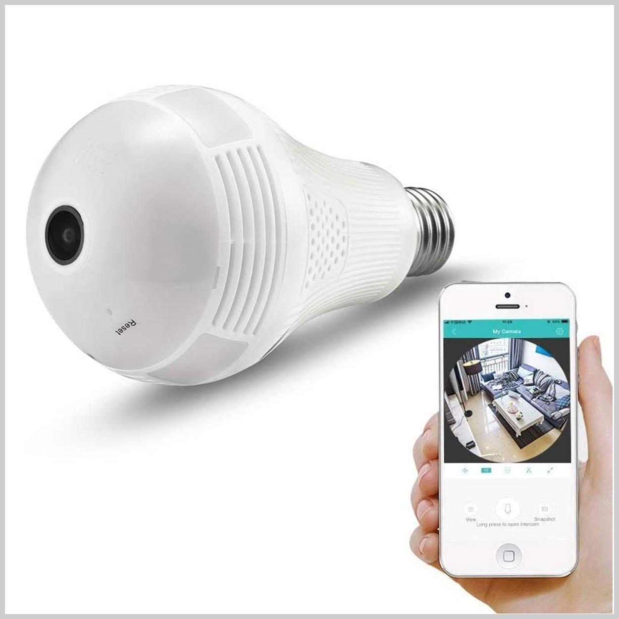 Buy Wifi Bulb camera with 2 way audio Online ₹1750 from ShopClues