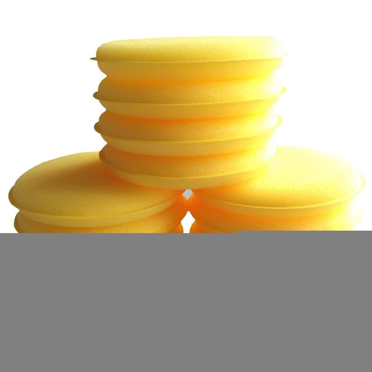 2Pcs Waxing Polish Wax Foam Sponge Applicator Pads Fit for Clean Car Vehicle Auto Glass 3.75 Inches Across,100Mm6Mm