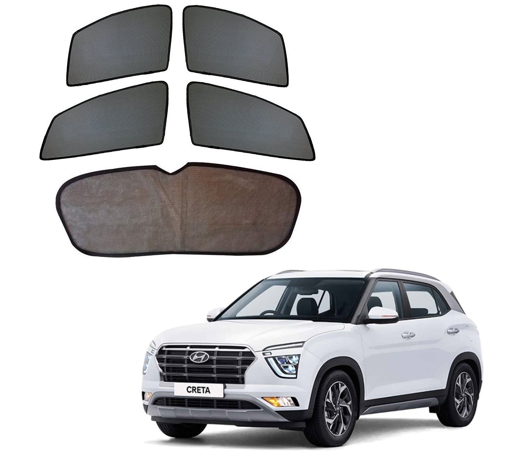 Buy Auto Addict Car Half Sun Shades Curtain With Dicky For