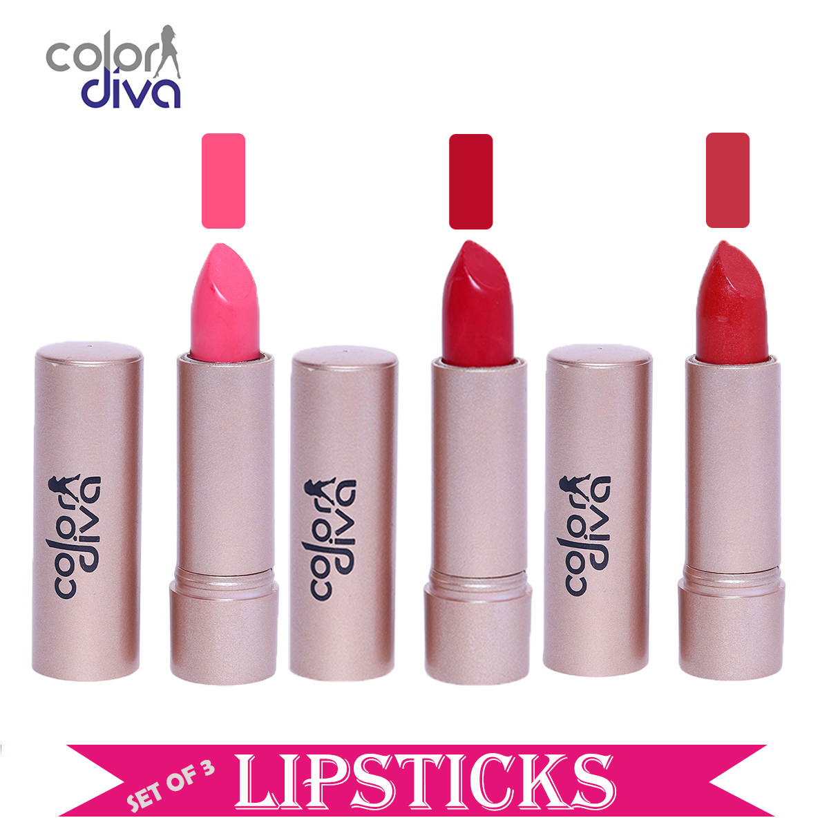 Buy Color Diva (Rose Gold Corolla) Creamy Matte Lipstick (BABY PINK ...