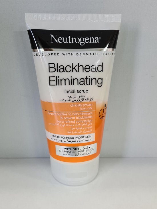 Buy Neutrogena Blackhead Eliminating Facial Scrub 150ml Clinically ...