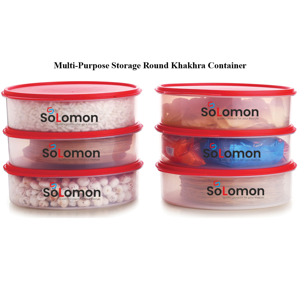 Buy Solomon Premium Quality MultiPurpose Storage Round Container Best