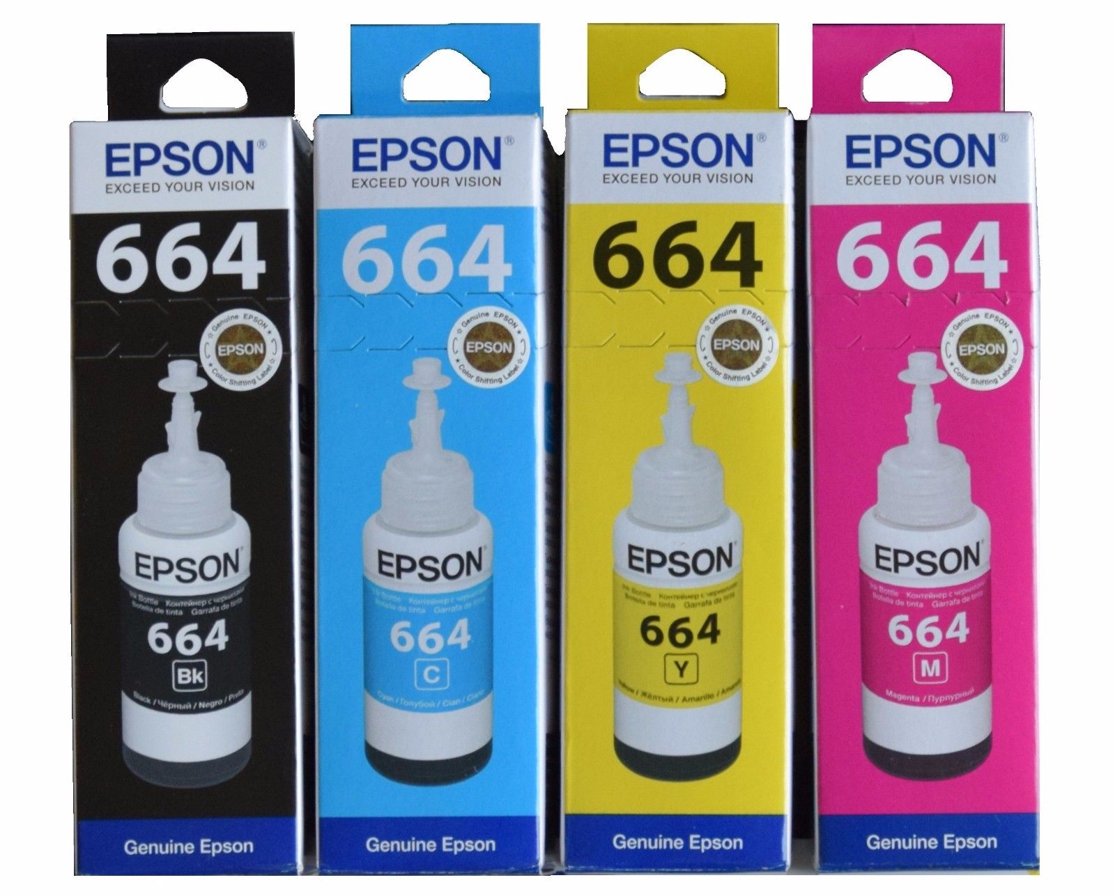 Buy Epson Ink For L110 L220 L210 L360 L365 L555 L565 1 Set Multi Color Ink Tri Color 1740