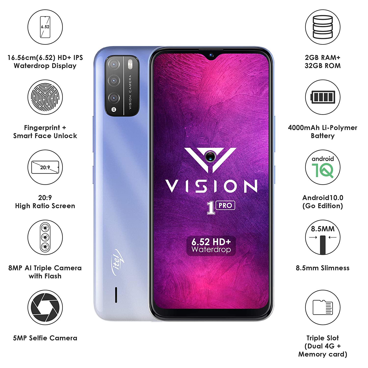 Buy Itel Vision 1 Pro 2gb/32gb Online @ ₹7479 from ShopClues