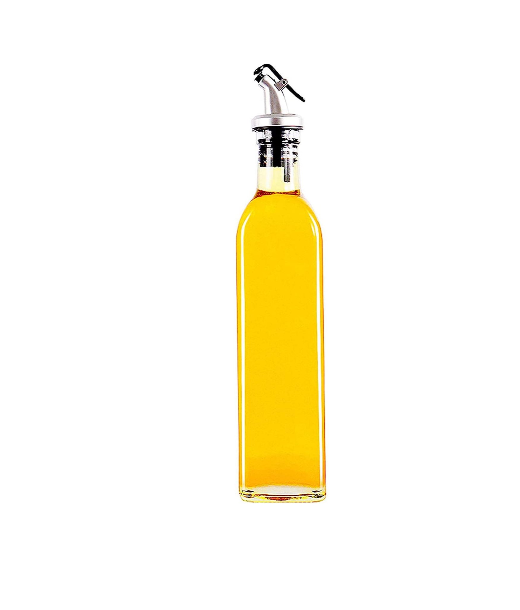 UPKARANWALE Oil glass vinegar Dispenser Bottle Leak proof Oil Bottle Set Set of 1