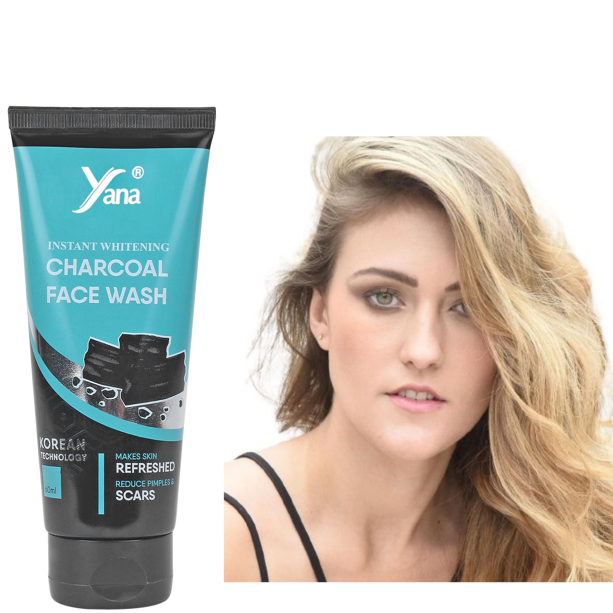 Buy YANA INSTANT WHITENING CHARCOAL FACE WASH / FACE WASH GIRLS OILY