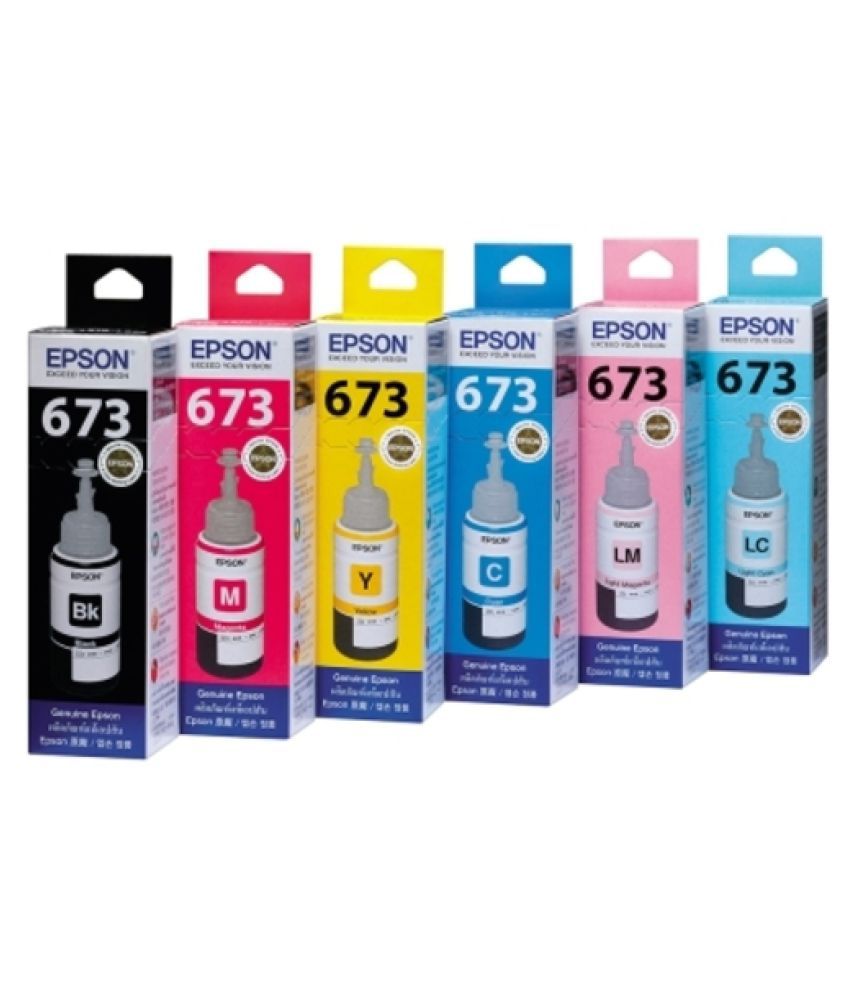 Epson L800 Black + Tri Color Combo Pack Ink Cartridge