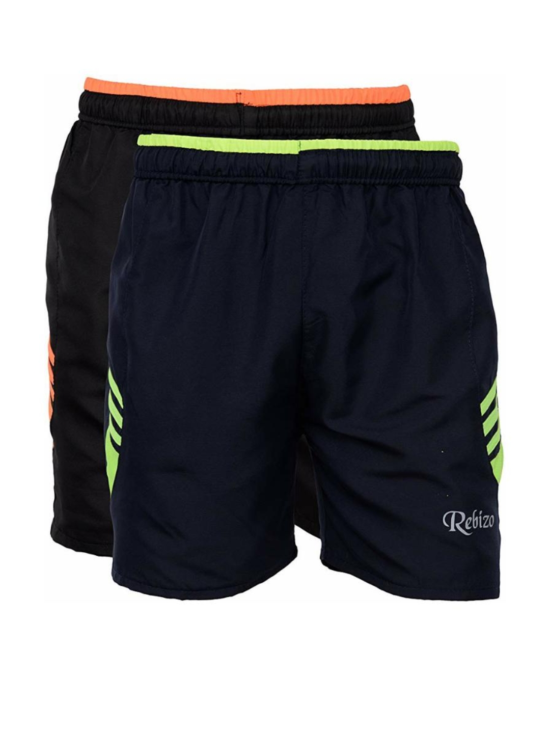 Solid Men Black, Blue, set of 2 Basic Shorts, Beach Shorts, Bermuda Shorts, Board Shorts Combo