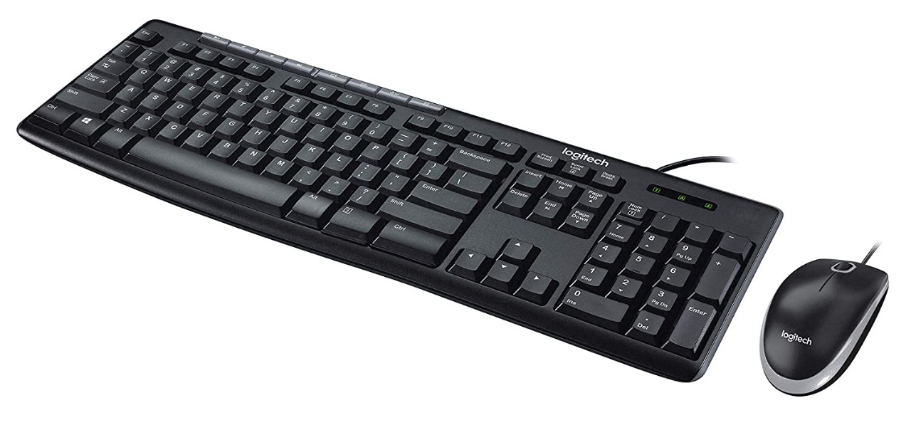 Logitech Media Combo MK200 Full Size Keyboard and High Definition Optical Mouse