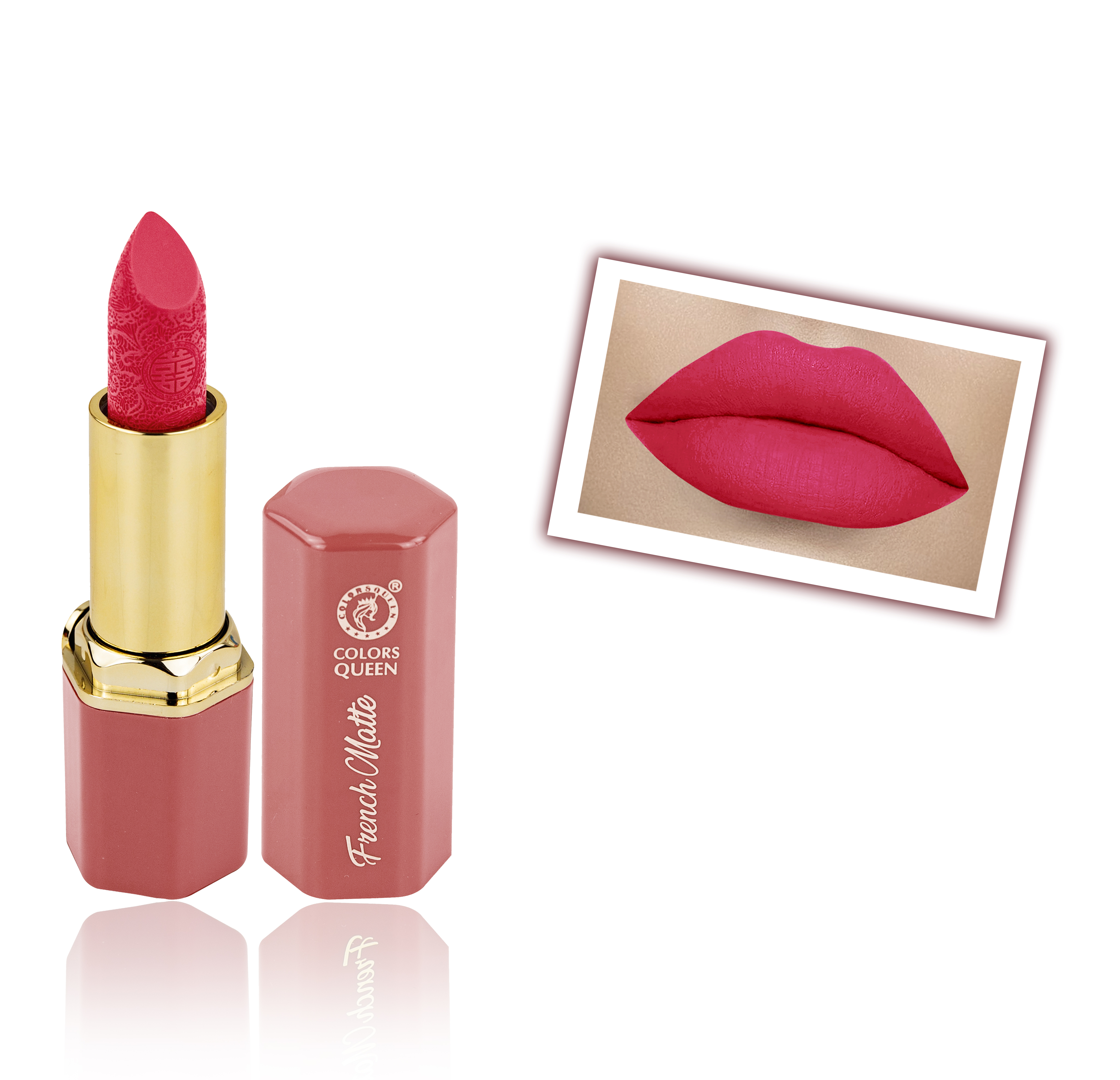 Colors Queen Non Transfer French Matte Waterproof Matte Lipstick  Baby Pink 