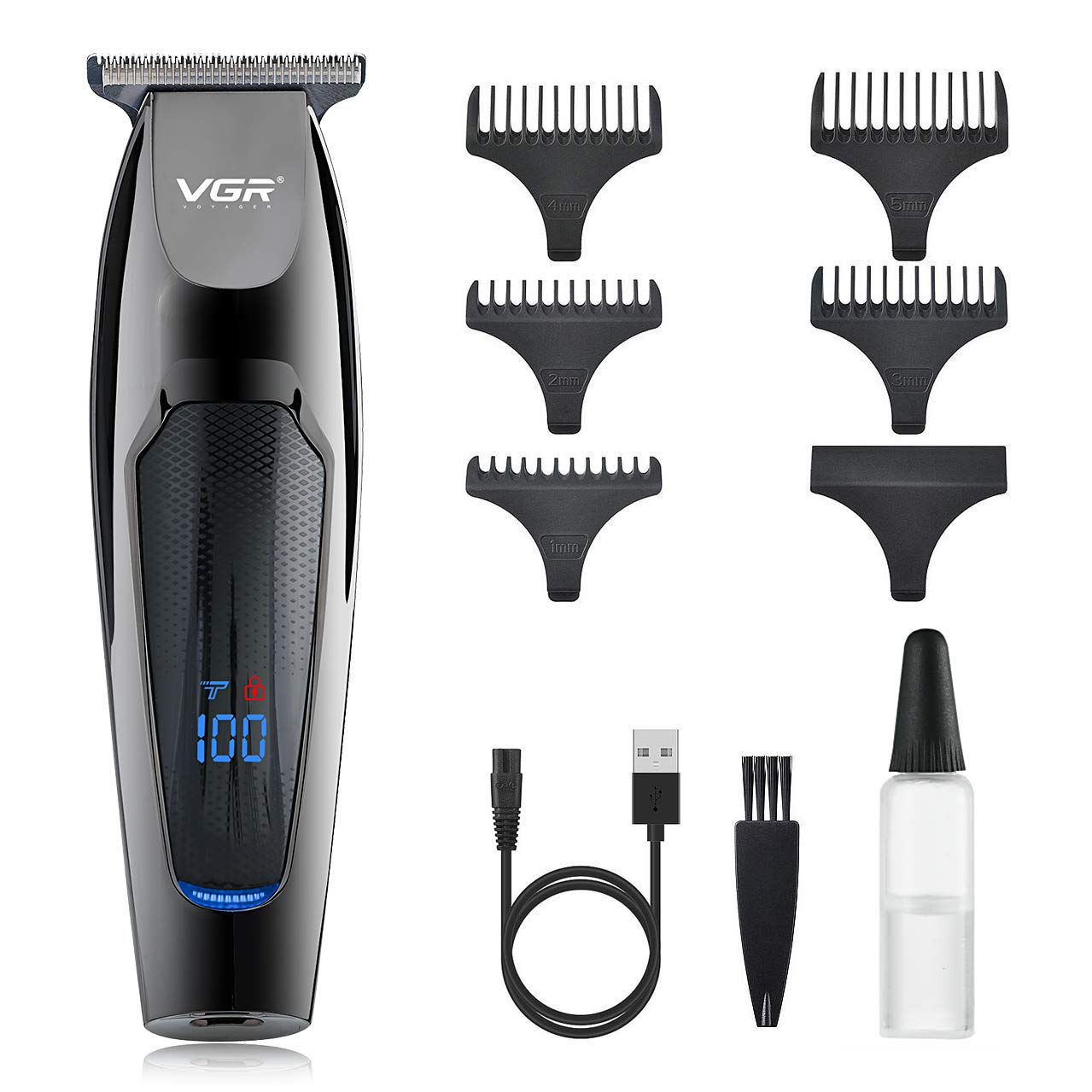 VGR V 070 Professional Hair Trimmer Runtime 120 min Trimmer for Men Black