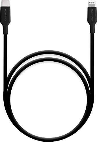 Zebronics ZEB CL1000M Apple Certified MFI Type C to Lightning Cable Compatible with Type C PD Adapter 1 Meter Black