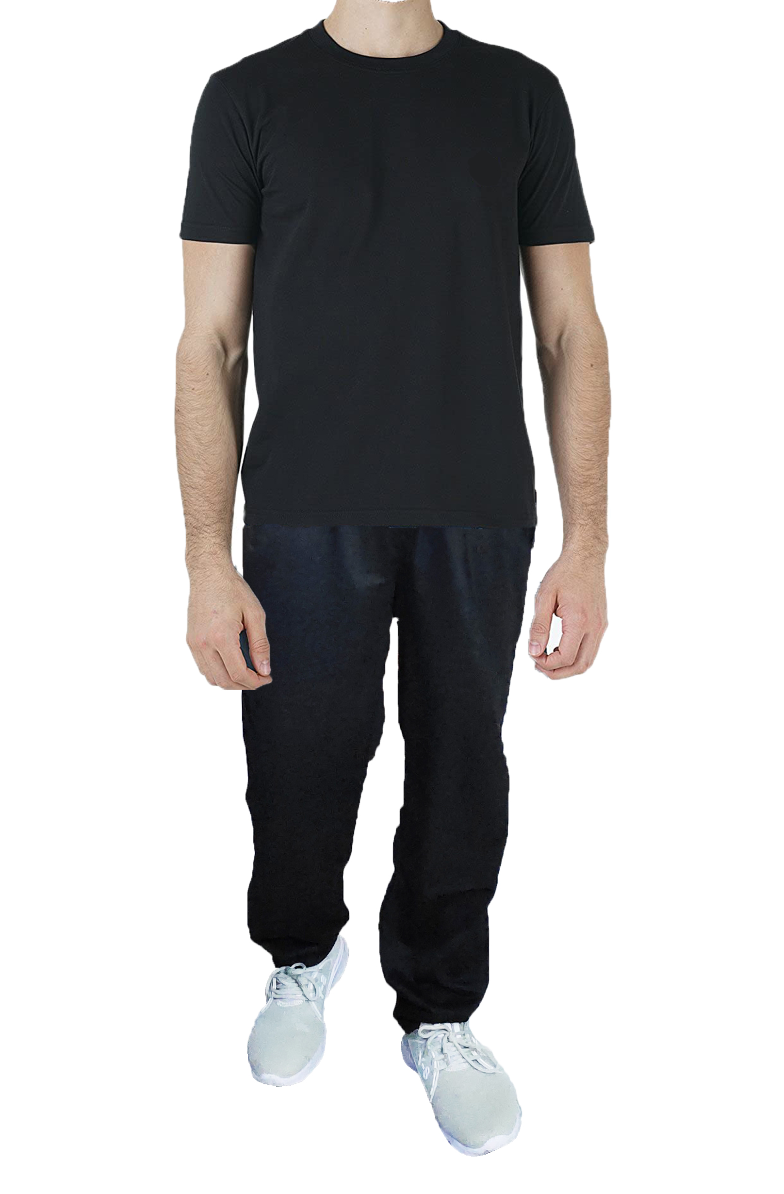 Buy Style Wind 100 cotton Black T-shirt with Black Trackpant Combo ...