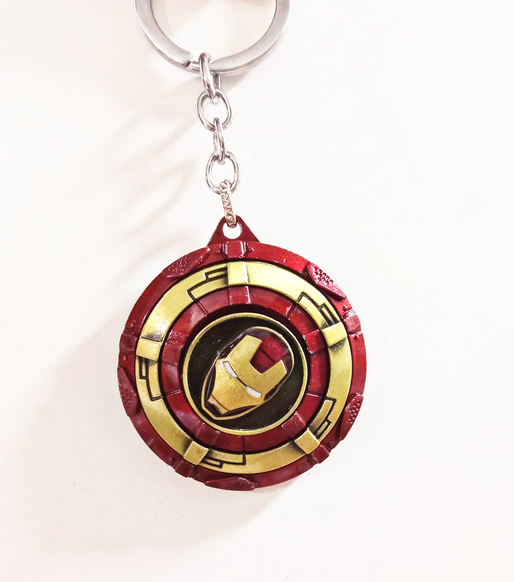 Buy Iron Man Textured 3D Finish Metallic Hard Keychain Online @ ₹234 ...