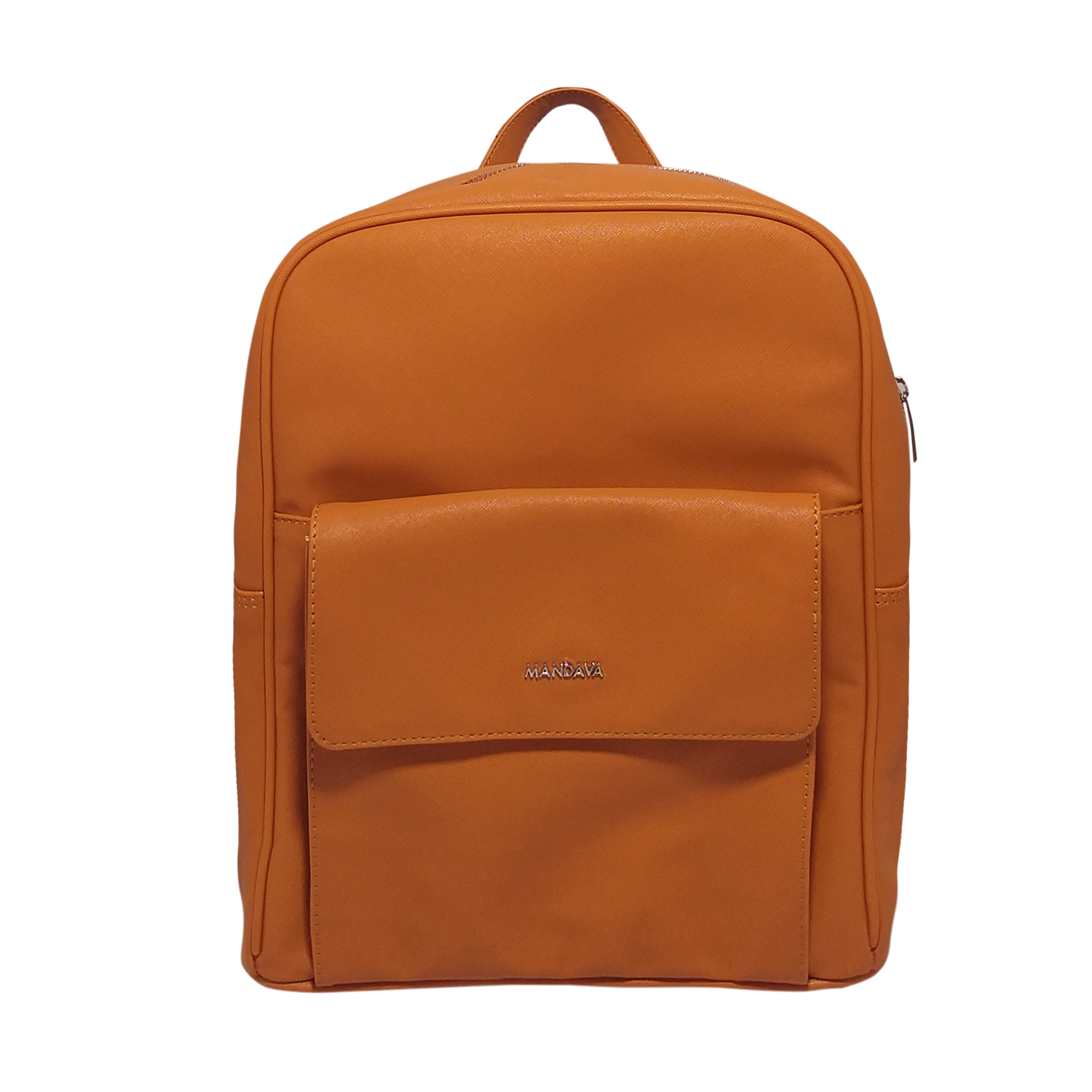 MANDAVA Casual Fashion Vegan Leather College Backpack School Bag Mini Backpack for Women and Girls  Tan 