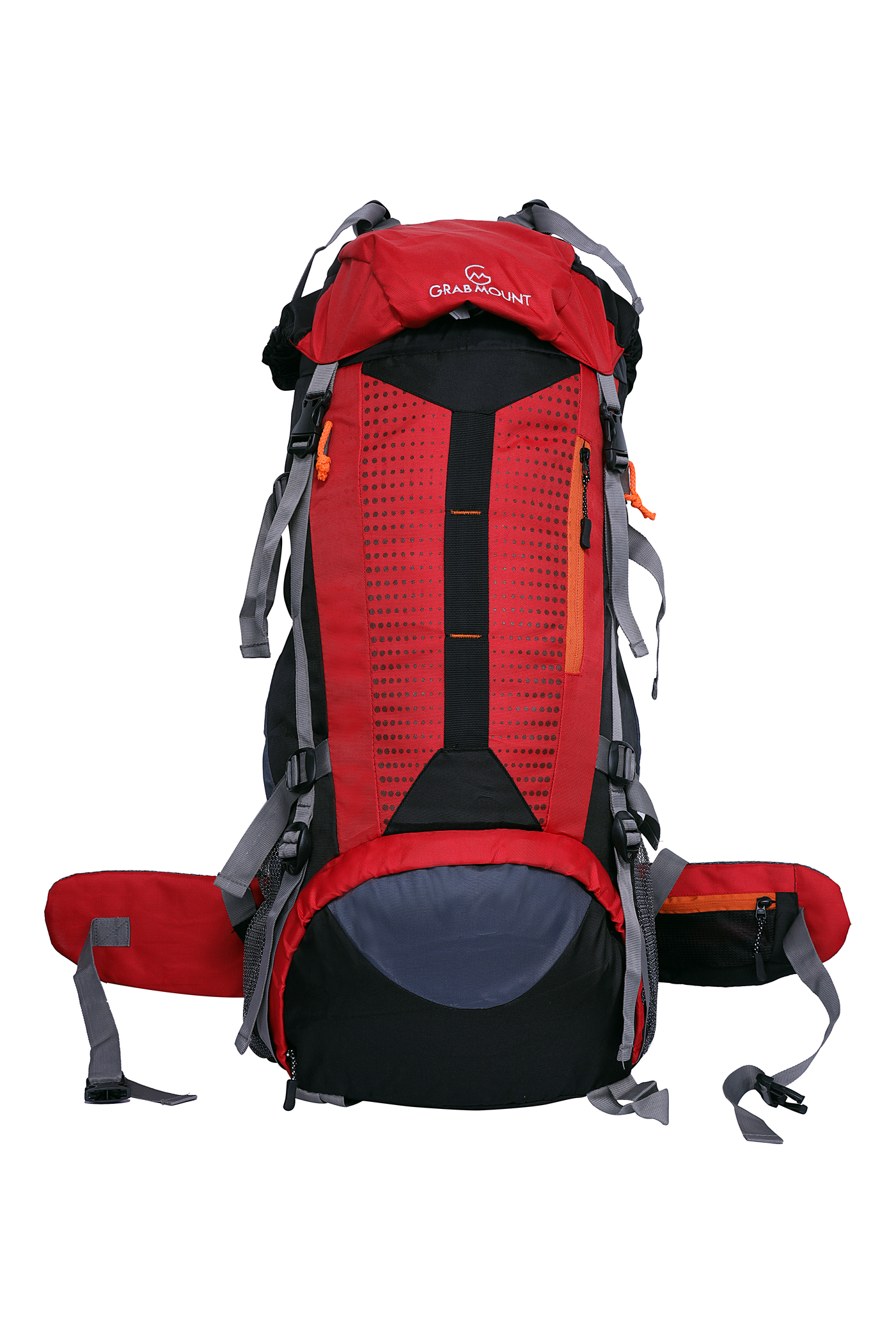 Bags Hiking Bag in Rucksack 65 ltr Travel Backpack for Adventure Camping Trekking Bag with Rain Cover  laptop comp RED