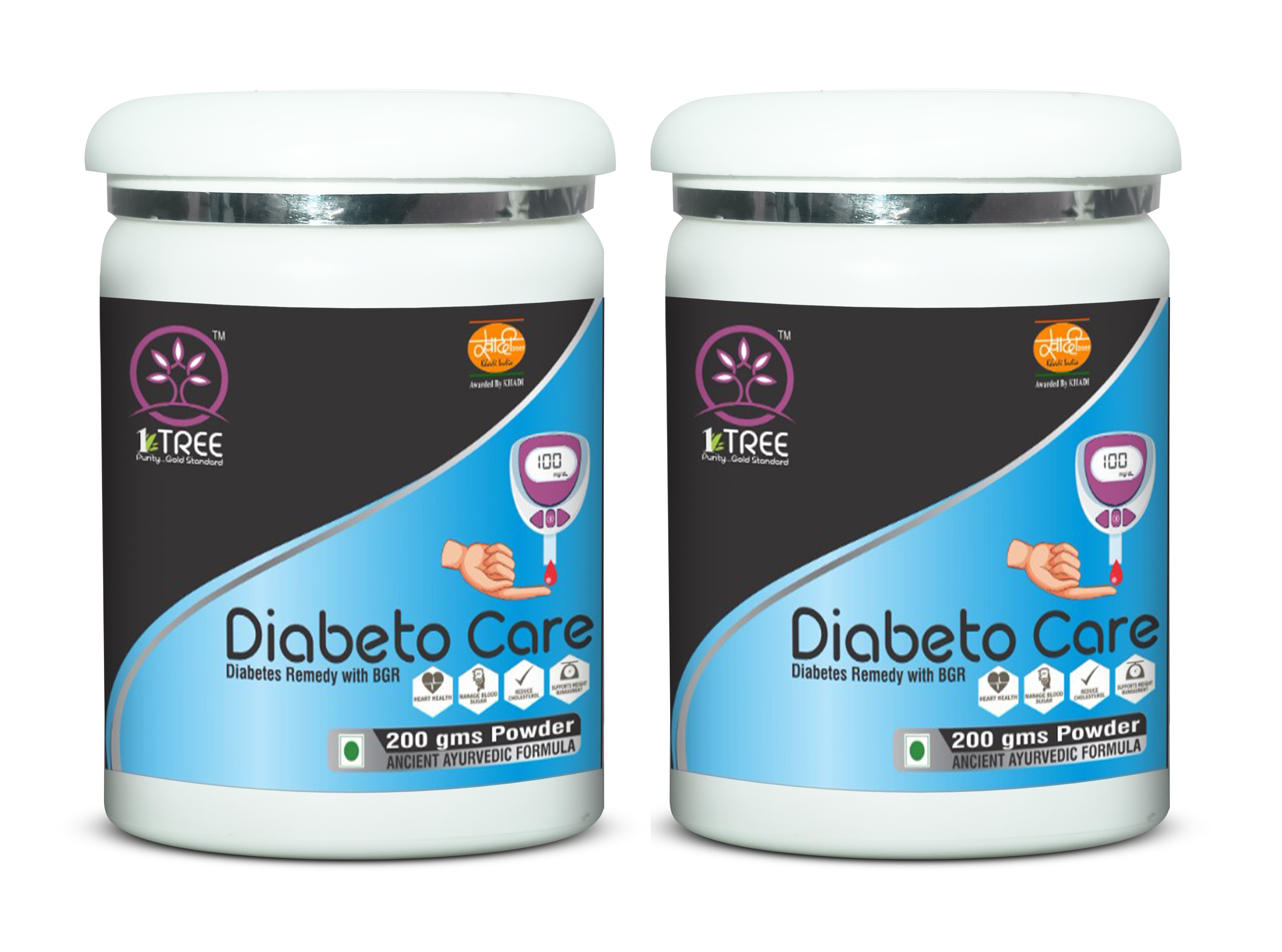 Vringra Diabetic Care Powder   Madhumeh Medicine   Diabetic Medicine  Diabetic Powder 200gm  Pack of 2 