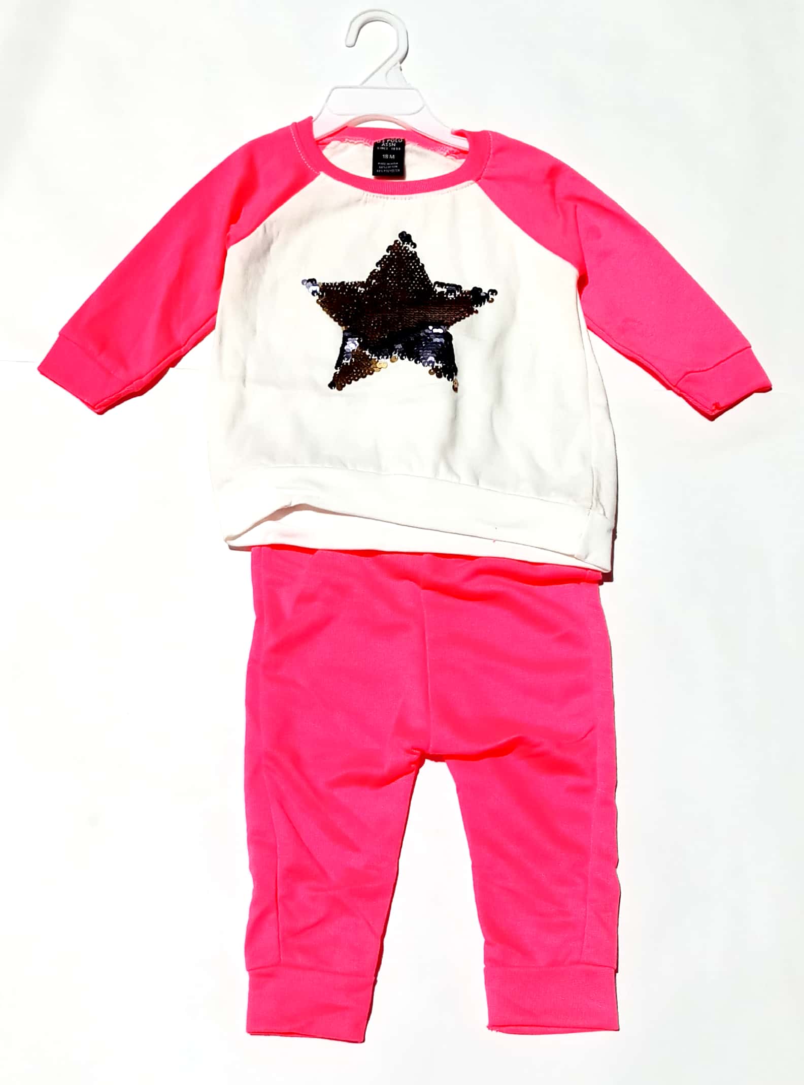 Baby Girls Polo Warm Cotton Full Sleeves Top Legging Set for 9 12 Months