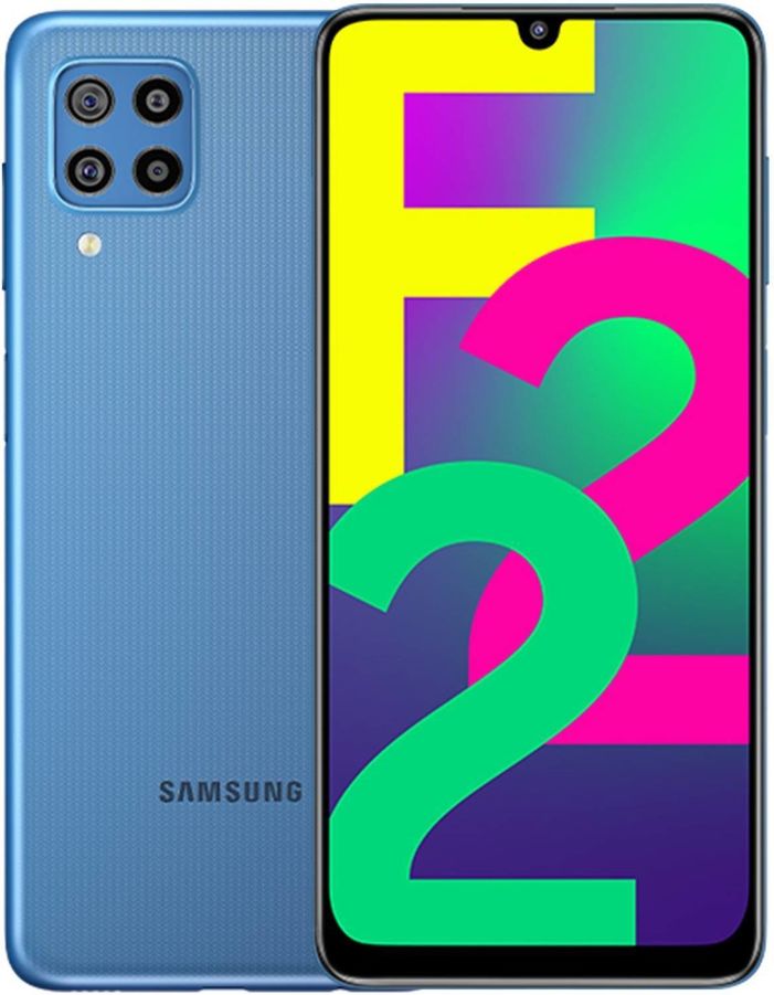 SAMSUNG Galaxy F22  Denim Blue, 64  GB   4  GB RAM 