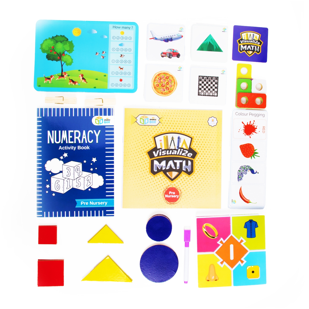 Buy Sparklebox Pre Nursery Math kit for Kids Age 2.5 ,3 years and above ...