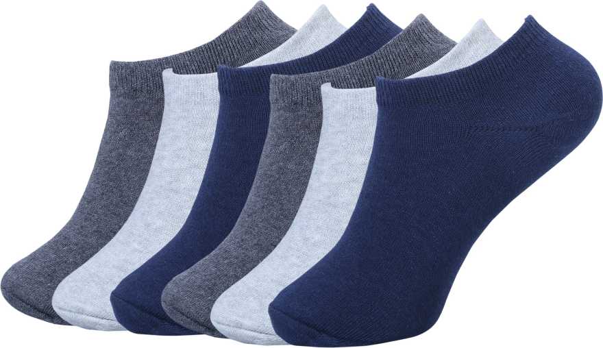 MARKDEYAN Premium Cotton Ankle Socks for Men and Women Free Size, Solid, Pack of 12 Multicoloured
