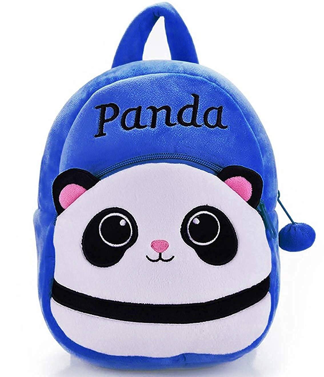 Panda Kids School Bag Soft Plush Backpack Cartoon Toy, Children's Gifts Boy Girl/Baby/ Decor School Bag for Kids  WBlue 