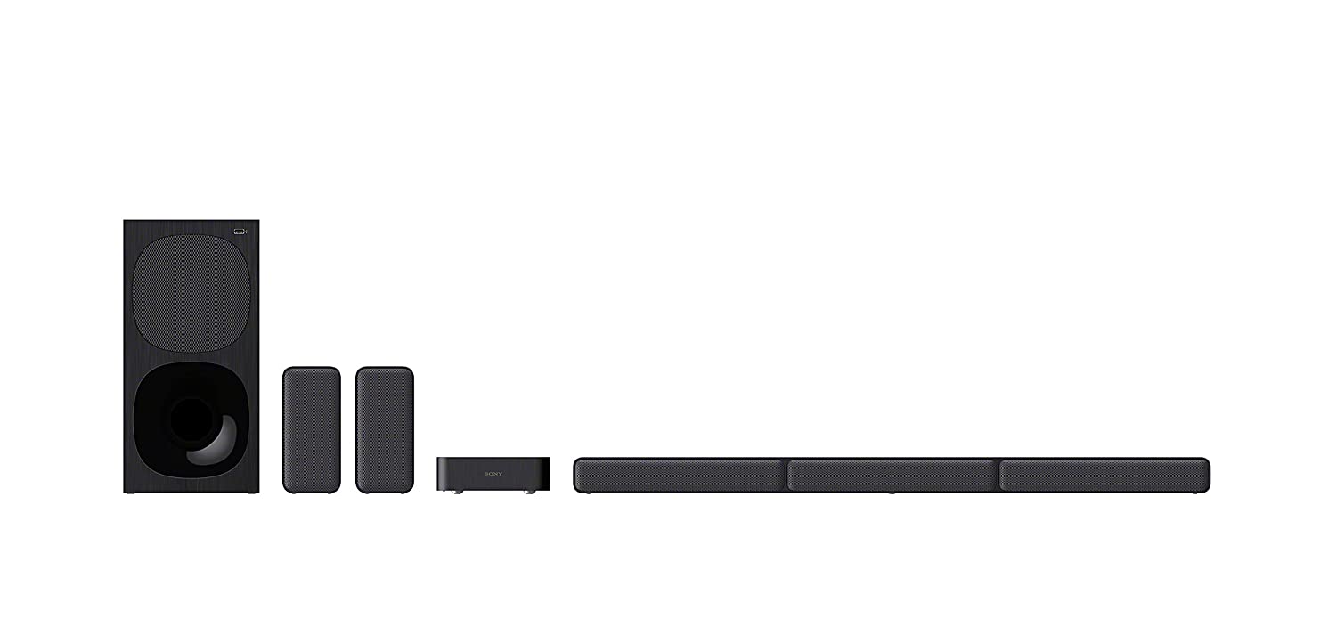 Sony HT S40R Real 5.1ch Dolby Audio Soundbar for TV with Subwoofer Wireless Rear Speakers, 5.1ch Home Theatre System  